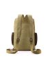 Men Letter Patch Decor Canvas Laptop Backpack