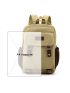 Men Letter Patch Decor Canvas Laptop Backpack