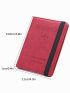 Airplane & Letter Embossed Passport Case