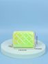Quilted Zipper Around Coin Purse