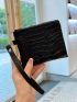 Crocodile Embossed Coin Purse