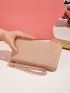 Minimalist Long Wallet With Wristlet