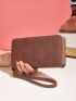 Minimalist Long Wallet With Wristlet