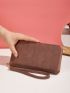 Minimalist Long Wallet With Wristlet