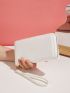 Minimalist Long Wallet With Wristlet