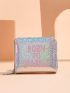 Cartoon Unicorn Pattern Holographic Card Holder