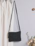 Hollow Out Tassel Decor Square Bag