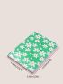 X Patishop Art Floral & Letter Graphic Passport Case