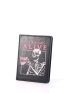 X Eduely Skeleton & Letter Graphic Passport Case