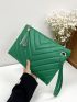 Chevron Tassel Decor Square Bag
