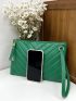 Chevron Tassel Decor Square Bag