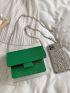Mini Glitter Flap Chain Square Bag