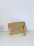 Holographic Flap Square Bag With Wristlet