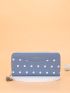 Polka Dot & Letter Graphic Tassel Decor Long Wallet