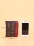 Letter Graphic Two Tone Small Wallet