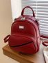 Metal Decor Colorblock Classic Backpack