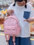 Letter Graphic Functional Backpack