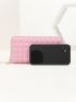 Geometric Embossed Long Wallet