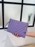 Tassel Decor Chevron Square Bag