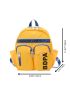Letter Graphic Functional Backpack