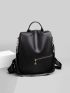 Minimalist Zipper Front Functional Backpack