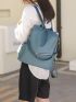 Minimalist Zipper Front Functional Backpack