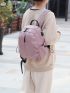 Minimalist Zipper Front Functional Backpack