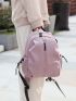 Minimalist Zipper Front Functional Backpack