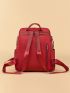 Flap Pocket Front Functional Backpack