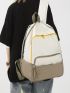 Colorblock Large Capacity Functional Backpack