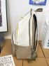 Colorblock Large Capacity Functional Backpack
