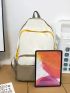 Colorblock Large Capacity Functional Backpack