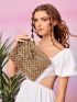 Tassel Decor Straw Bag