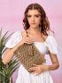 Tassel Decor Straw Bag
