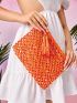Tassel Decor Straw Bag