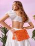 Tassel Decor Straw Bag