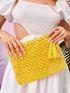 Tassel Decor Straw Bag