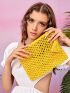 Tassel Decor Straw Bag