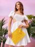 Tassel Decor Straw Bag