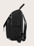 Chain Tassel Decor Functional Backpack