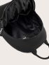 Chain Tassel Decor Functional Backpack