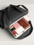 Letter Patch Decor Functional Backpack