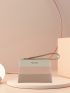 Colorblock Letter Graphic Small Wallet