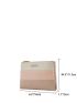 Colorblock Letter Graphic Small Wallet