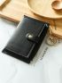 Minimalist Snap Button Card Holder