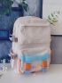Release Buckle Decor Functional Backpack
