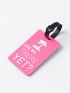 Letter Graphic Luggage Tag