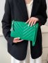 Tassel Decor Chevron Square Bag