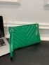 Tassel Decor Chevron Square Bag