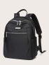 Minimalist Zipper Front Functional Backpack